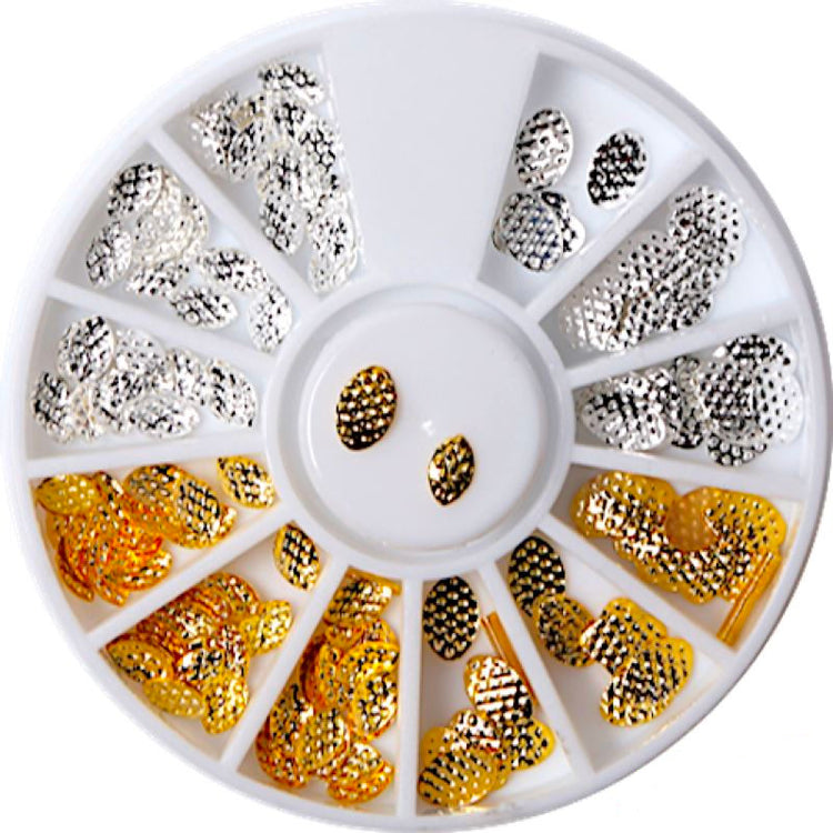 Gold & Silver Nail Art Decoration Wheels - NSI Australia
