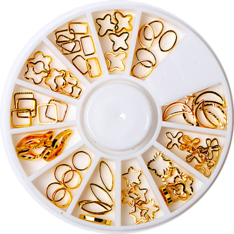 Gold & Silver Nail Art Decoration Wheels - NSI Australia