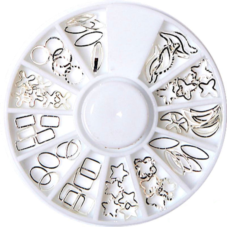 Gold & Silver Nail Art Decoration Wheels - NSI Australia