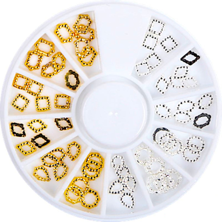 Gold & Silver Nail Art Decoration Wheels - NSI Australia