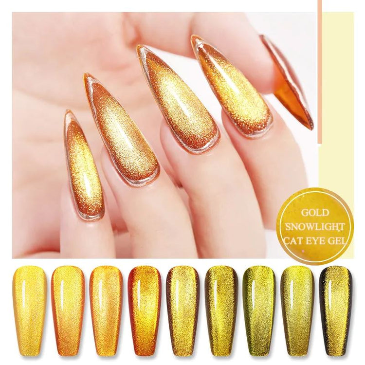 Gold Snowlight Cat Eye Magnetic Gel BORN PRETTY - NSI Australia
