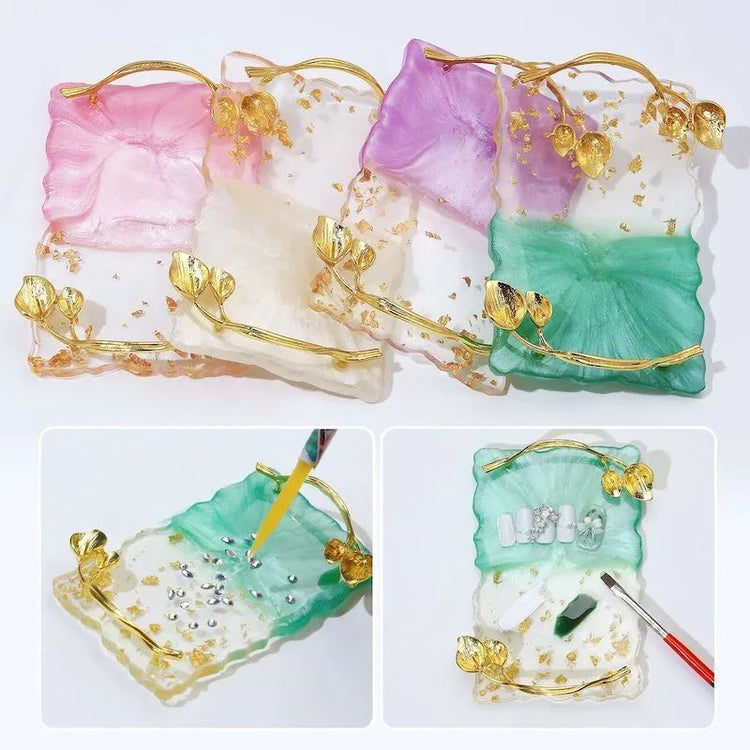 Golden Leaves Nail Art Palette Display - NSI Australia