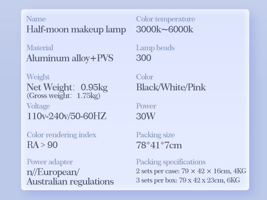 Half Moon Nail Desk Lamp - NSI Australia