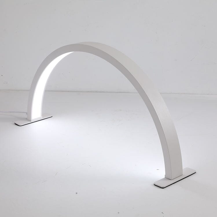 Half-Moon Nail Desk Lamp With Adjustable Lighting - 3000K-6000K LED Lamp For Nail Techs & Lash Artists
