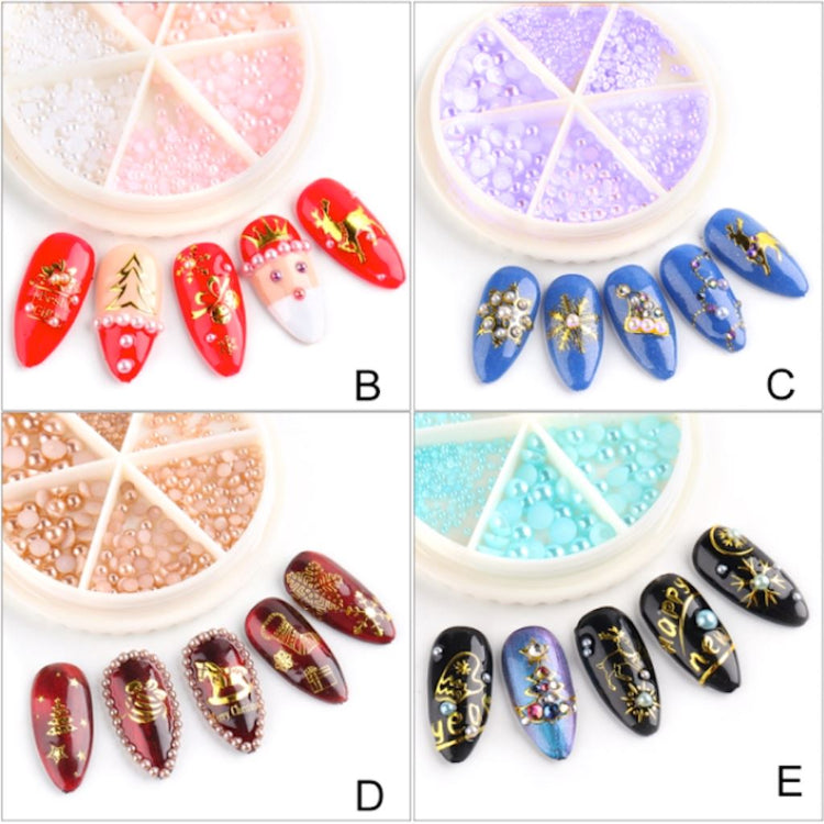 Half Pearls Nail Art Decoration Wheels - NSI Australia