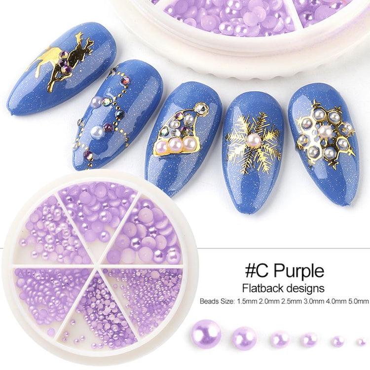 Half Pearls Nail Art Decoration Wheels - NSI Australia