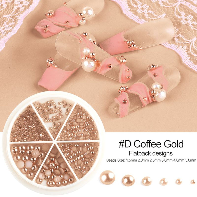 Half Pearls Nail Art Decoration Wheels - NSI Australia