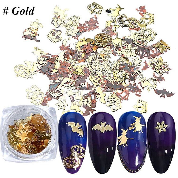 Halloween 3D Nail Art Ultra Thin Metal Slices - NSI Australia