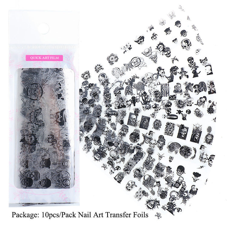 Halloween Nail Foil 10pcs - NSI Australia