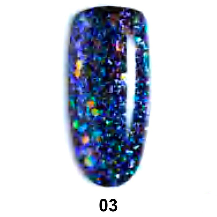 Holographic Flakes Gel Polish - NSI Australia