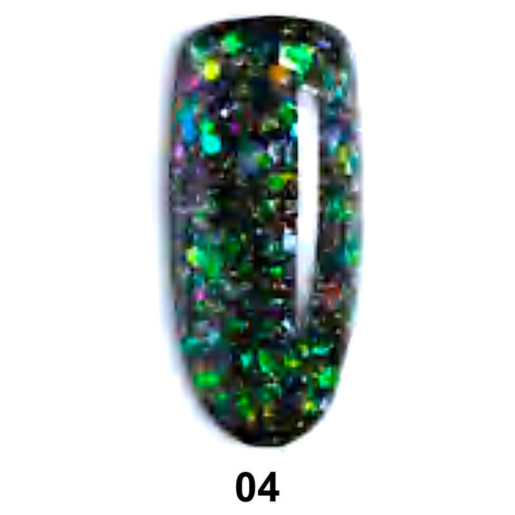 Holographic Flakes Gel Polish - NSI Australia
