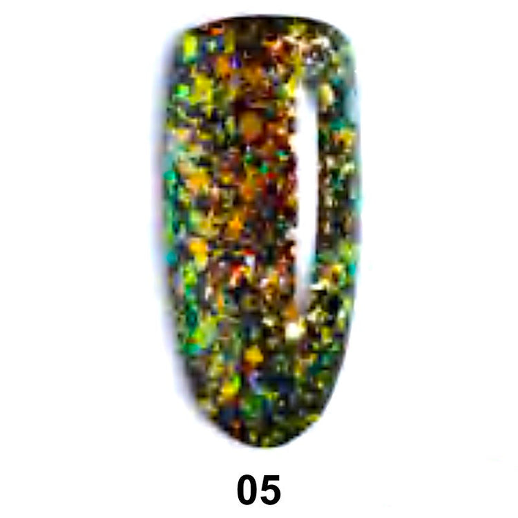 Holographic Flakes Gel Polish - NSI Australia