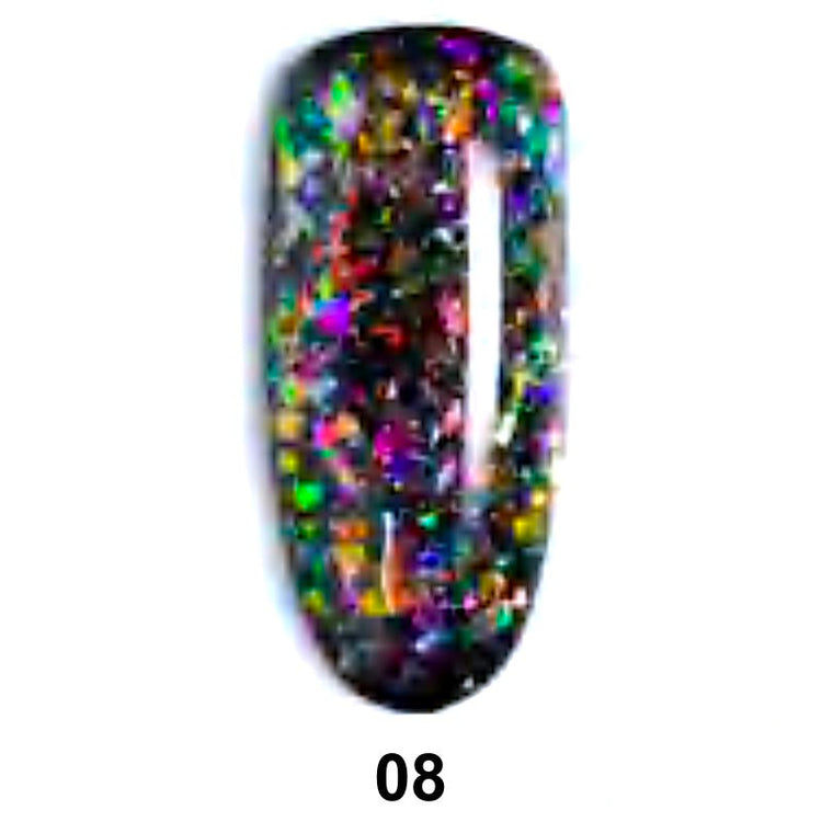 Holographic Flakes Gel Polish - NSI Australia