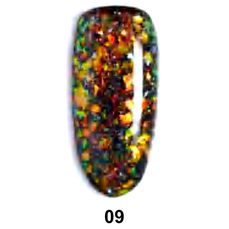 Holographic Flakes Gel Polish - NSI Australia