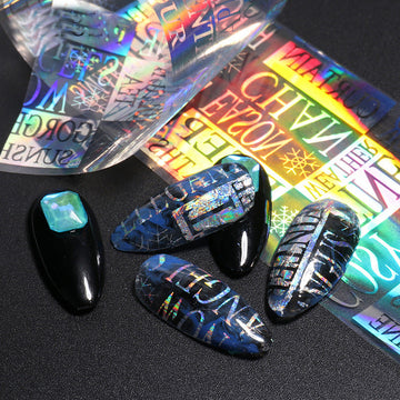 Holographic Laser Nail Foil 10pcs - NSI Australia