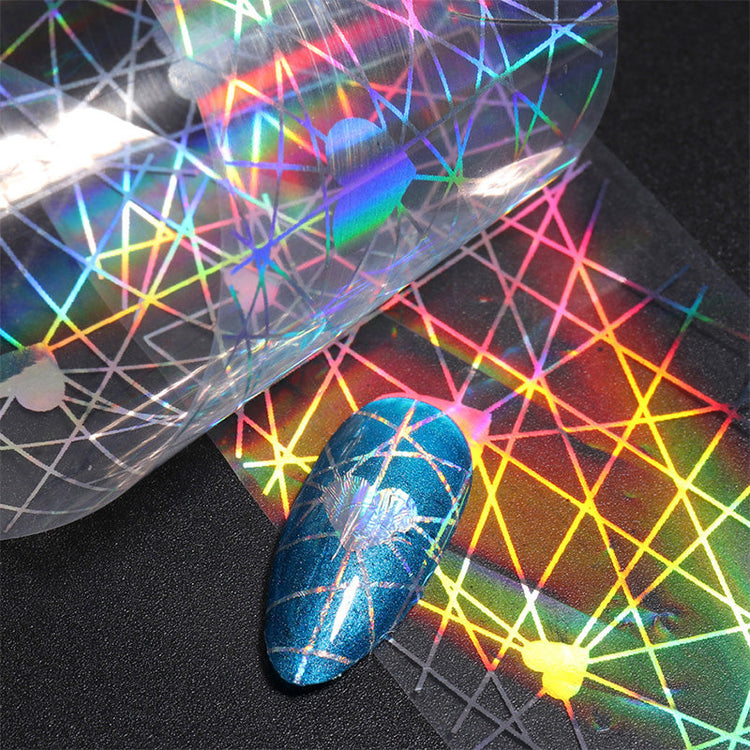 Holographic Laser Nail Foil 10pcs - NSI Australia