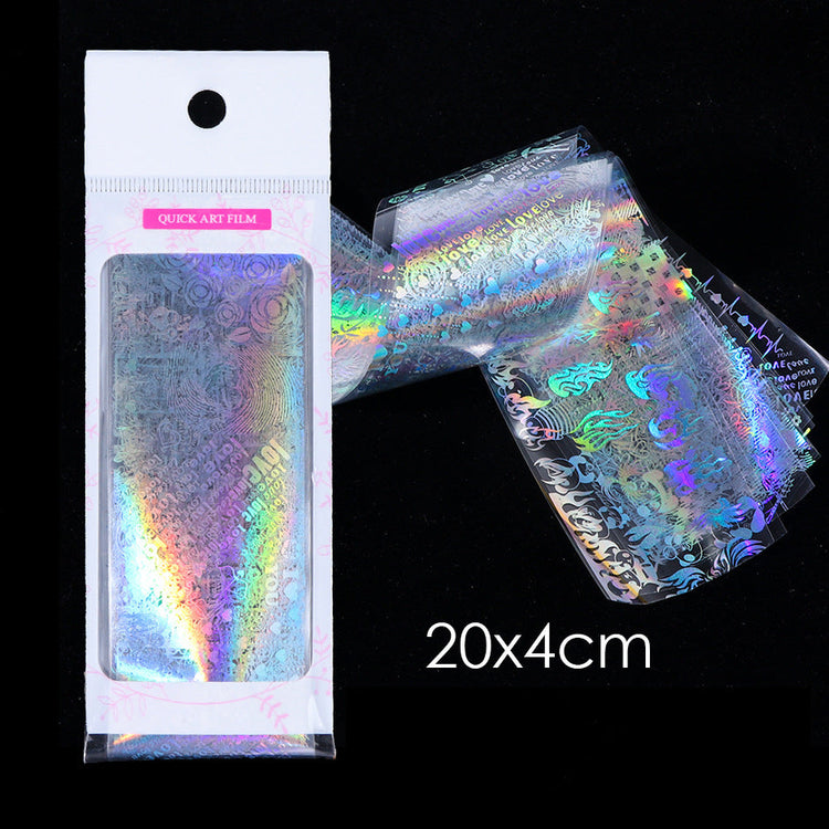Holographic Laser Nail Foil 10pcs - NSI Australia
