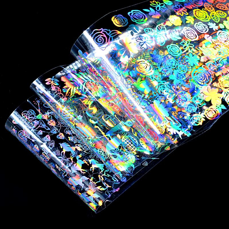Holographic Laser Nail Foil 8pcs - NSI Australia