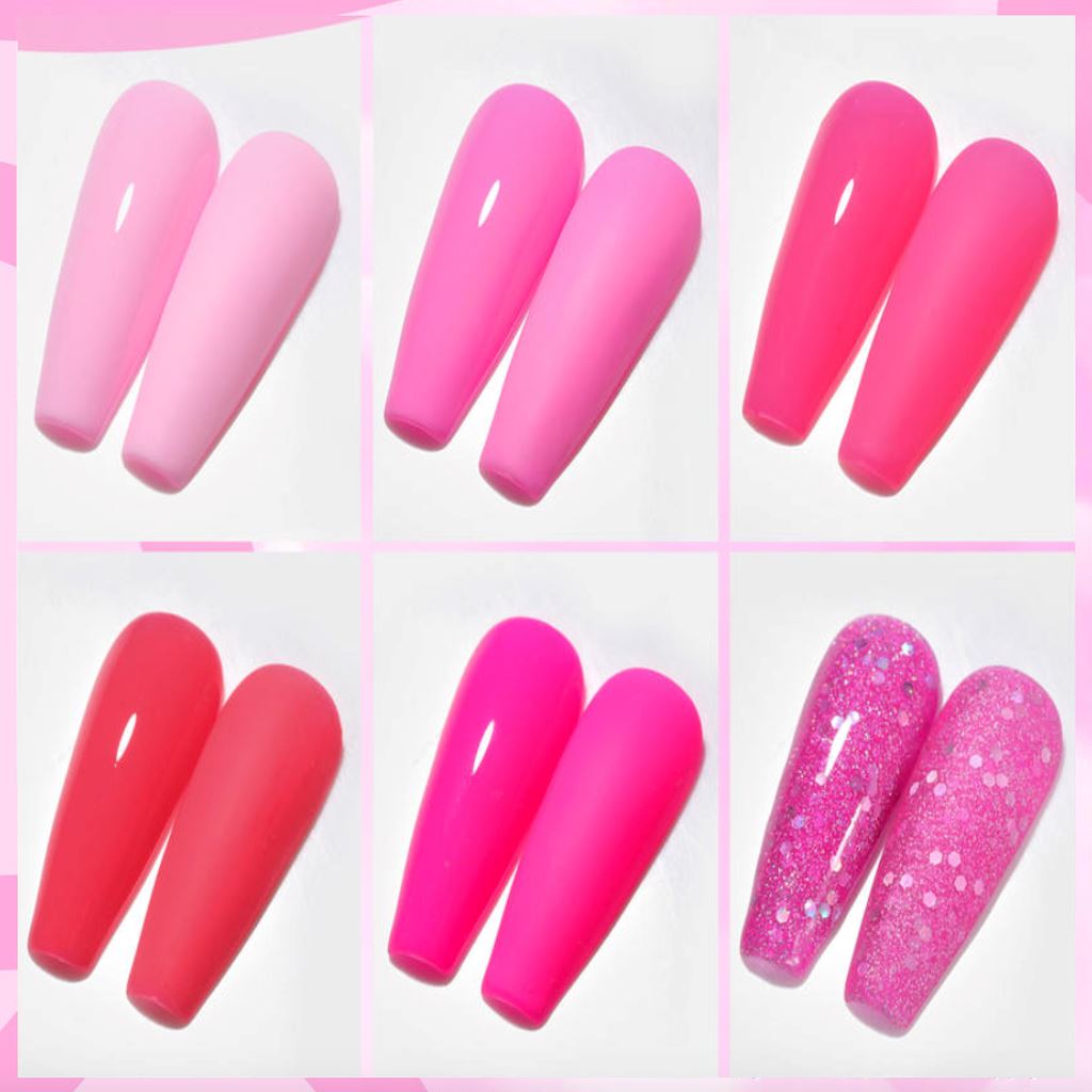 Hot Pink - Gel Polish 6 Colour Set — NSI Australia