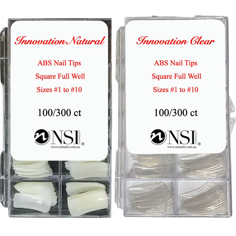 Husnshud False Nails - Set of 100 Full Cover Length Clear Nail Tips - –  EveryMarket