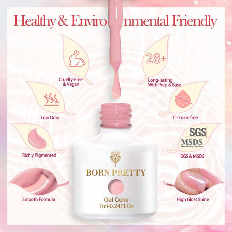 Jelly Nude Gel Polish Born Pretty - NSI Australia