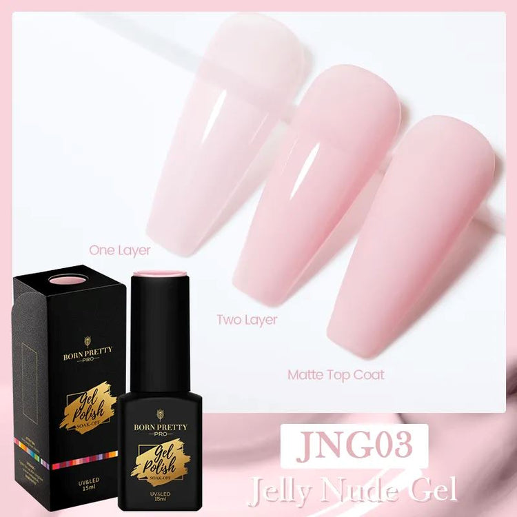 Jelly Nude Gel TRUBUTY Born Pretty 15ml - NSI Australia