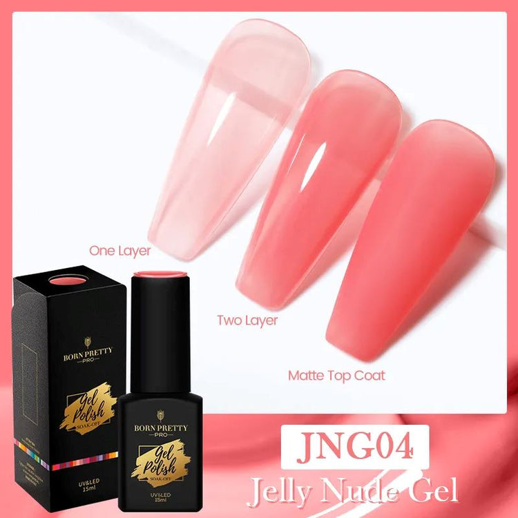 Jelly Nude Gel TRUBUTY Born Pretty 15ml - NSI Australia