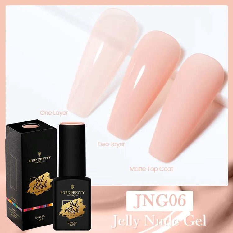 Jelly Nude Gel TRUBUTY Born Pretty 15ml - NSI Australia