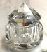 Crystal Glass Jar 50ml with Stone Diamond Shape - NSI Australia