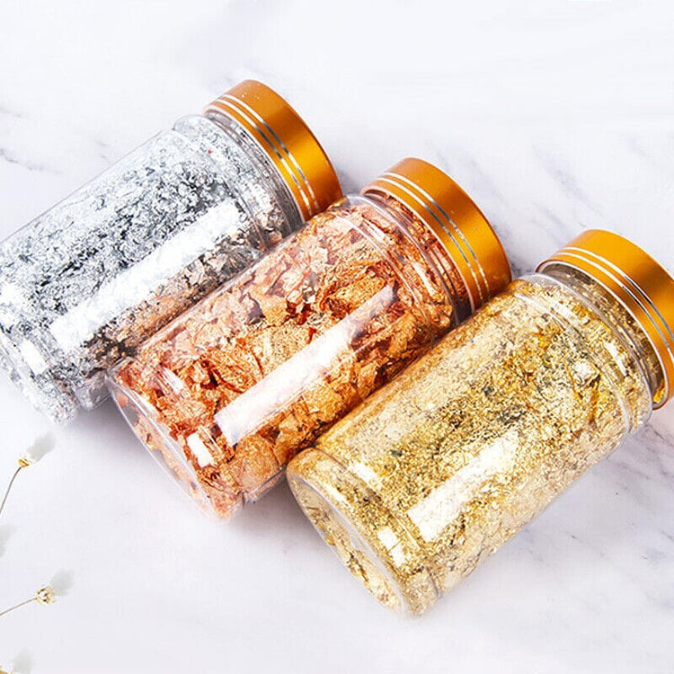 Leaf Foil Nail Art Large Jar - NSI Australia