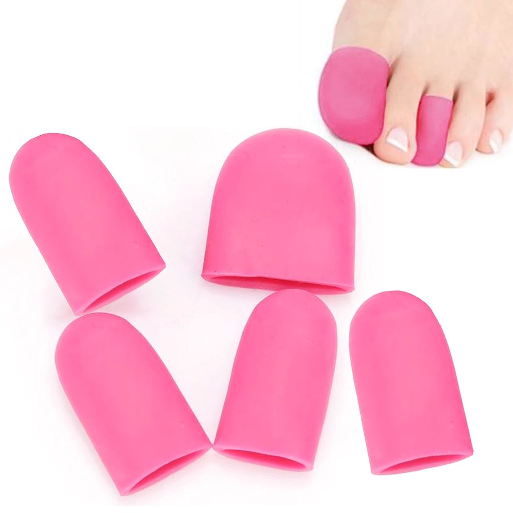 Light Pink Silicone Soak Off Cap 5pcs Pack For Toes - NSI Australia