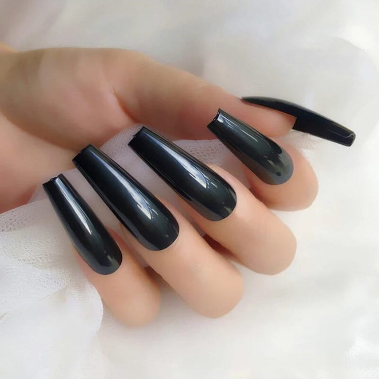 LONG COFFIN Nail Tips - Tray 100ct - NSI Australia