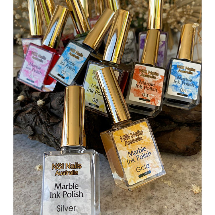 Marble Ink Polish - Nail Art Watercolour - NSI Australia