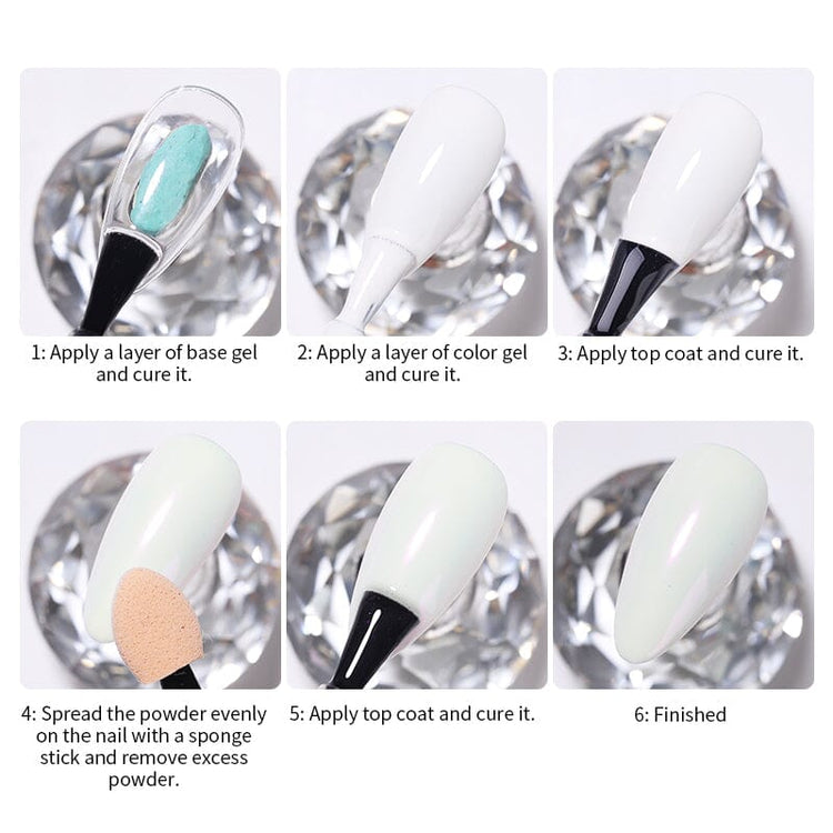 Mermaid Gradient Chrome Powder - NSI Australia