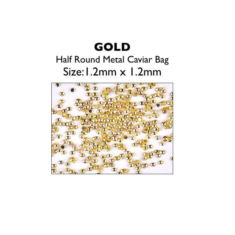 Metal Half Round Caviar Beads Bags - NSI Australia