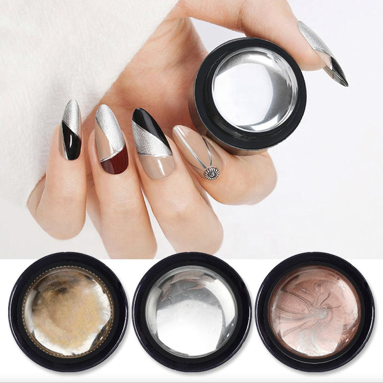 Metallic Silver & Gold Mirror Chrome Gels - NSI Australia