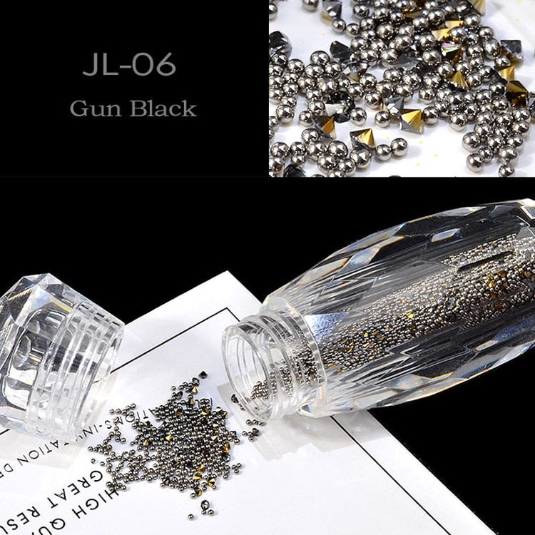 Micro Pixie Caviar Beads And Crystal Rhinestones 5g Jar - NSI Australia