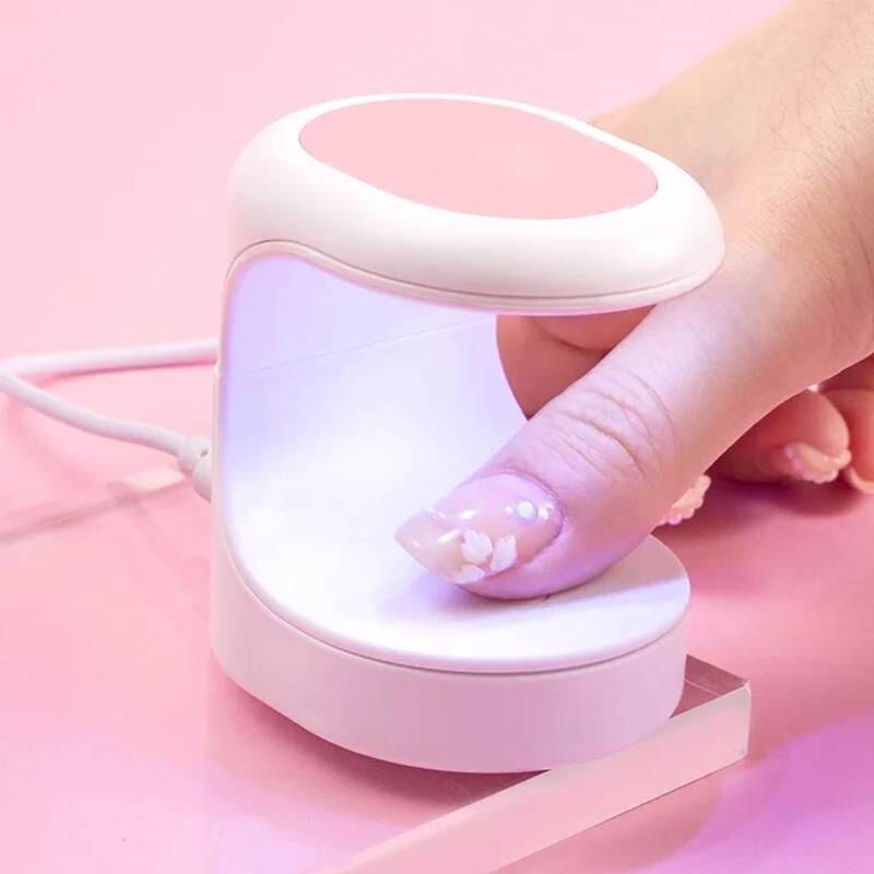 Mini Flash Cure Gel Tips LED Lamp - Pink - NSI Australia