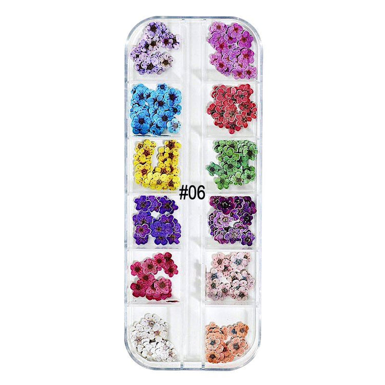 Mix Nail Art Decoration Flowers, Leaves and Butterflies Trays - NSI Australia