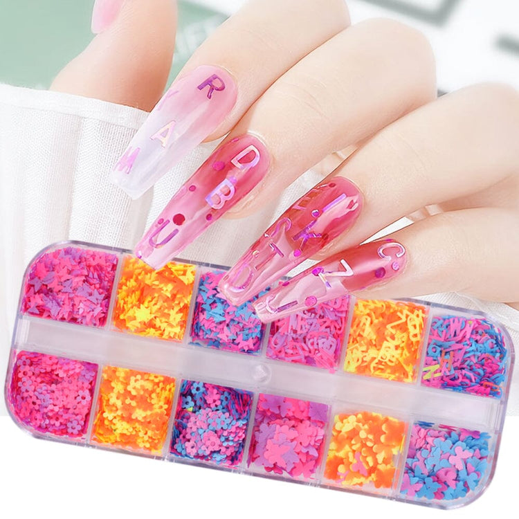 Mixed Colourful Nail Art Decoration Tray - NSI Australia