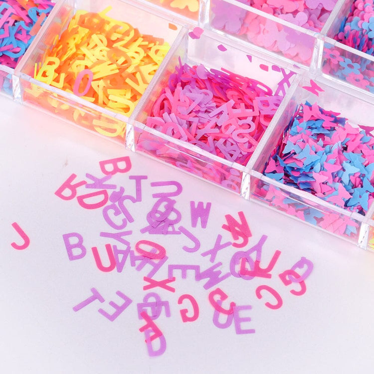 Mixed Colourful Nail Art Decoration Tray - NSI Australia