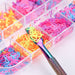 Mixed Colourful Nail Art Decoration Tray - NSI Australia