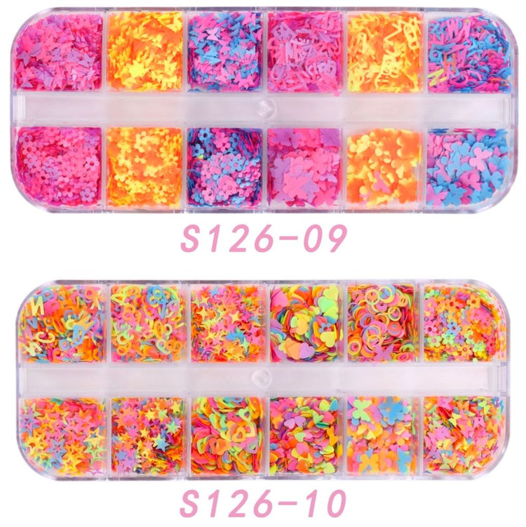 Mixed Colourful Nail Art Decoration Tray - NSI Australia