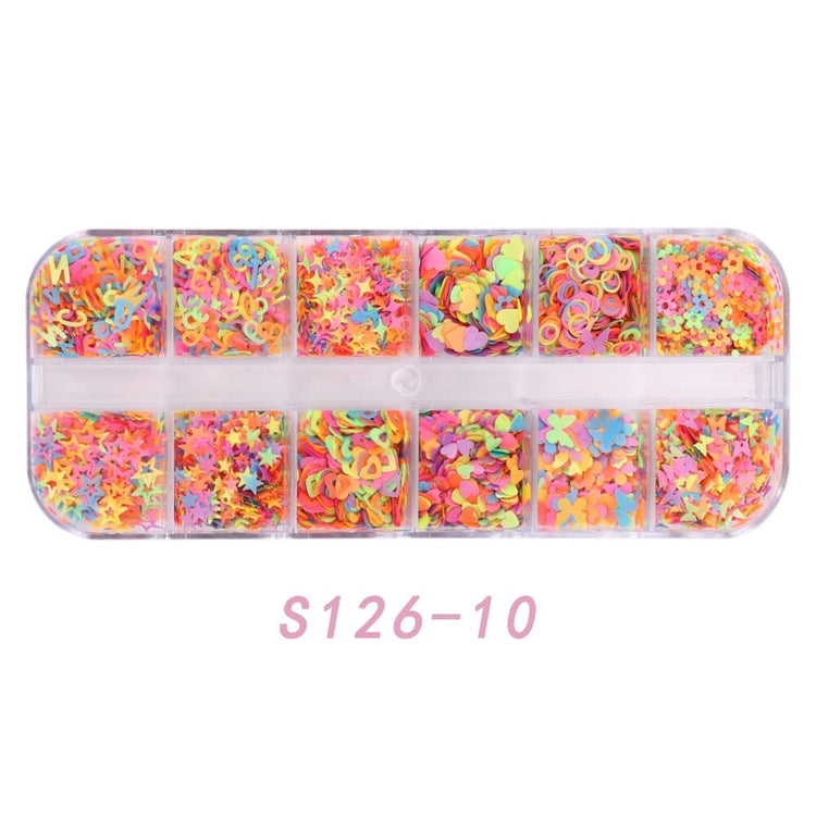 Mixed Colourful Nail Art Decoration Tray - NSI Australia