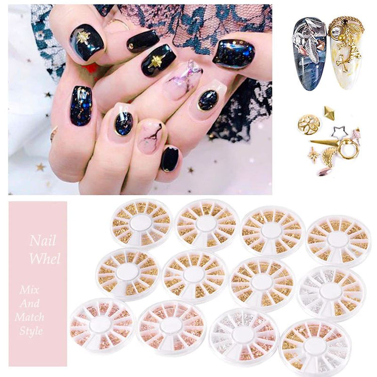 Mixed Patterns Nail Art Decoration Wheels - NSI Australia