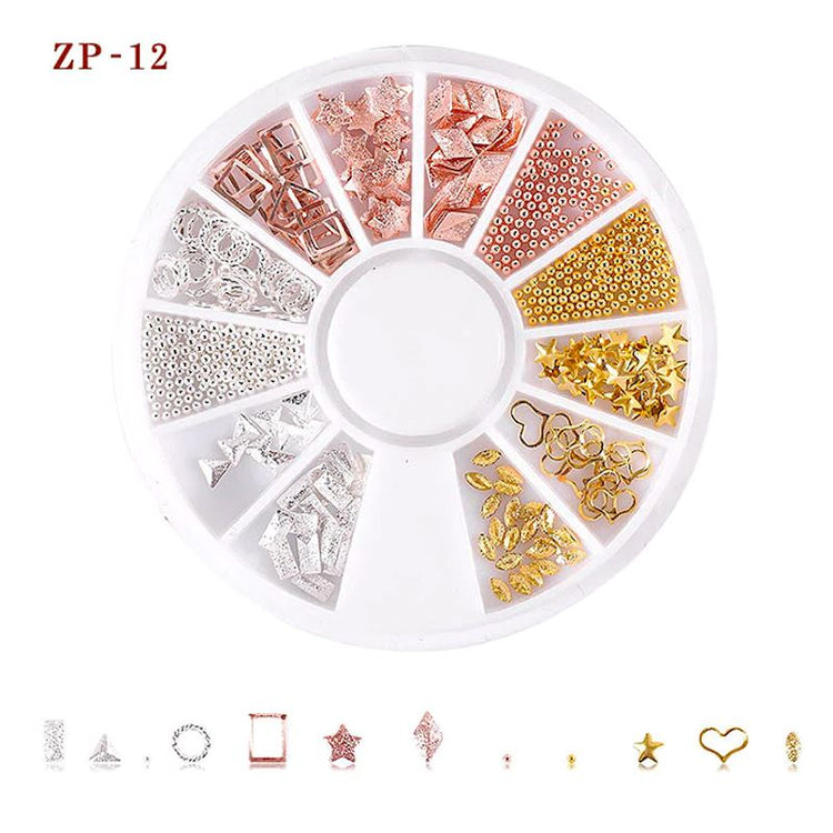 Mixed Patterns Nail Art Decoration Wheels - NSI Australia