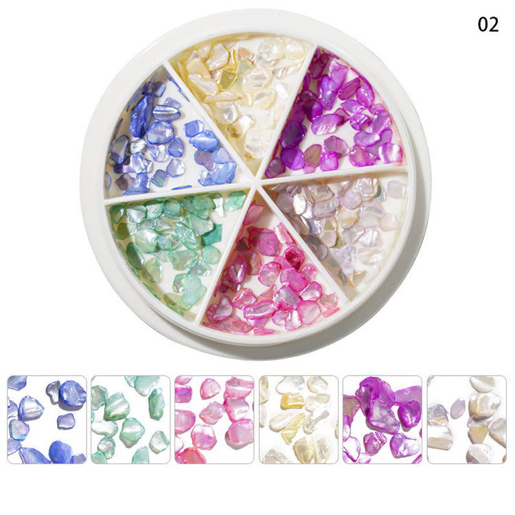 Mixed Shape Resin Shells Decoration Wheels - NSI Australia