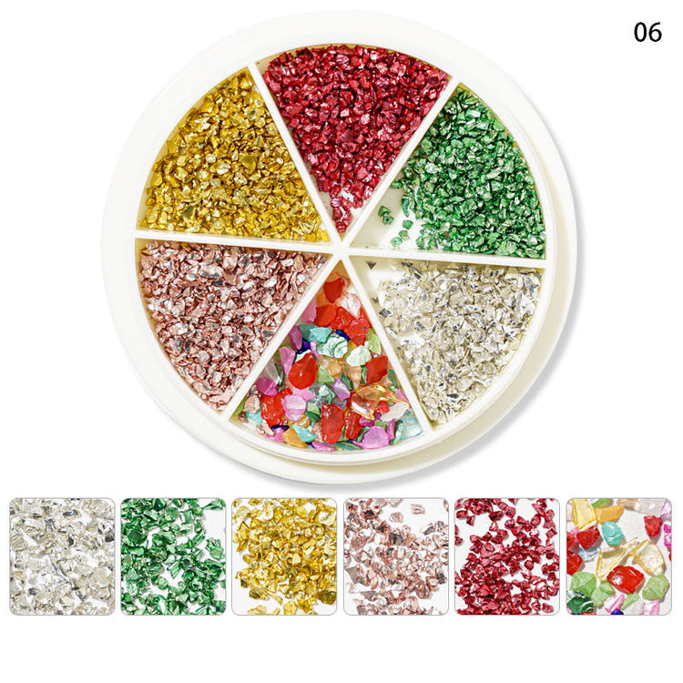 Mixed Shape Resin Shells Decoration Wheels - NSI Australia