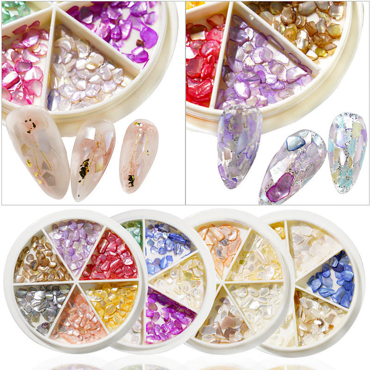 Mixed Shape Resin Shells Decoration Wheels - NSI Australia