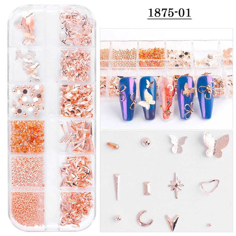 Mixed Style Nail Art 3D Charm Decoration Tray - NSI Australia